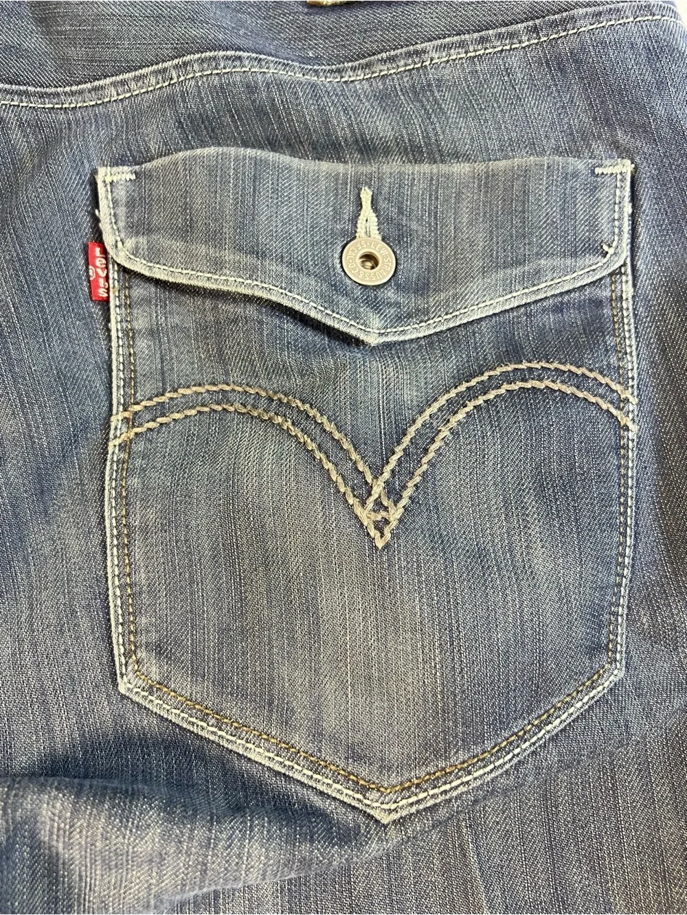 Levi’s 514 Slim Straight Jeans Men’s 36x32 Blue Denim Flap Pocket Casual Classic